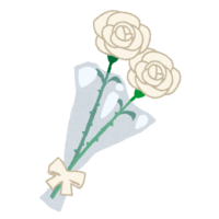 Father's Day (bouquet of white roses)