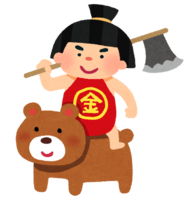 Kintaro (Kintaro riding a bear)