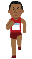 Marathon player (black man)