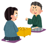 People playing Go
