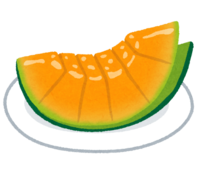 Cut melon (orange)