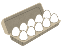 Eggs in a pack