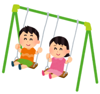 Swing (boy and girl)