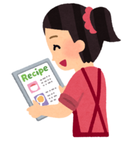 People who see the recipe on a tablet
