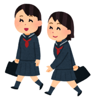 Female student attending school (sailor suit)