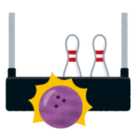Ball hitting the sweep (bowling)