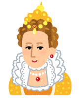 Caricature of Elizabeth I