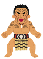 マオリ族のハカ(バラバラ)