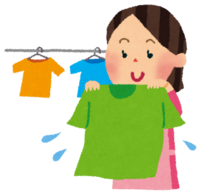 Laundry (Mother who hangs T-shirt)
