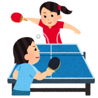 Women's table tennis (with opponent)