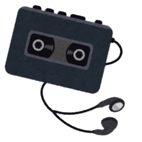 Portable cassette player