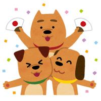 Confetti and dog group (year of the dog)