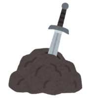 Sword stuck in a stone
