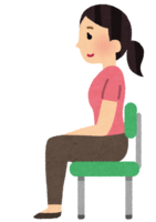 People with good posture (how to sit)