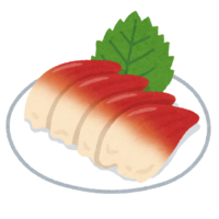 Sashimi of surf clam
