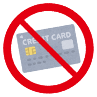 Mark that refuses credit cards
