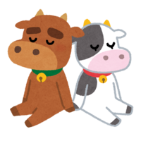 Cow couple (Ox year)
