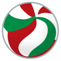 Volleyball (red-white-green)