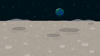 月球表面和地球(背景材料)