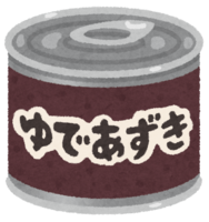 Canned red bean paste (Yudezuki)