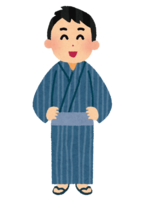A man wearing a yukata