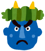 Angry blue demon (Setsubun)