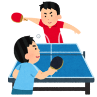 Men's table tennis (with opponent)