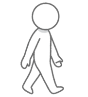 Walking person (stick man)