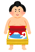 Sumo wrestler with makeup mawashi-wrestler