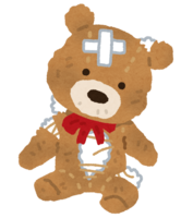 Tattered bear stuffed animal