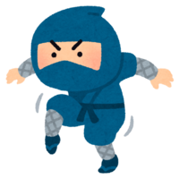 Ninja with stealth legs