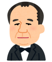 Caricature of Eiichi Shibusawa