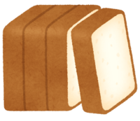 Bread cut into various pieces