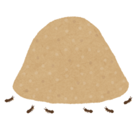 Dome-shaped anthill