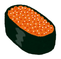 Salmon roe sushi