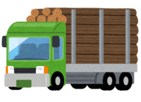 Truck carrying wood