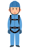 Person with harness