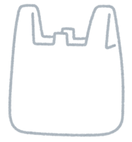 Plastic shopping bag (empty-full)