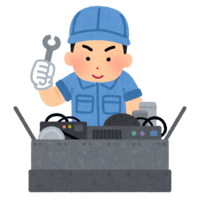 Machine maintenance person