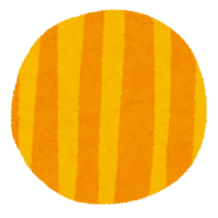 Round material with various patterns