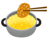 Cooking (fried) (croquette)
