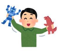 People playing with toys