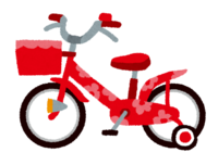 いろいろな色の子供用自転車