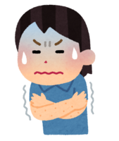 People with goose bumps (female)