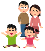 Parents watching over their children with a smile