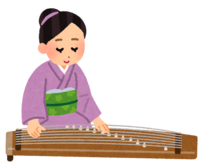 Person playing the koto