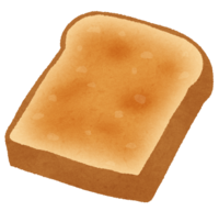 Toast that has been browned