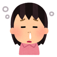 stuffy nose (female)