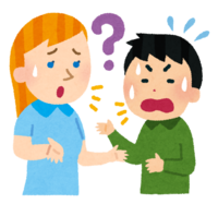 A man who cannot communicate with foreigners (English conversation)