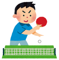 Table tennis (male smashing)